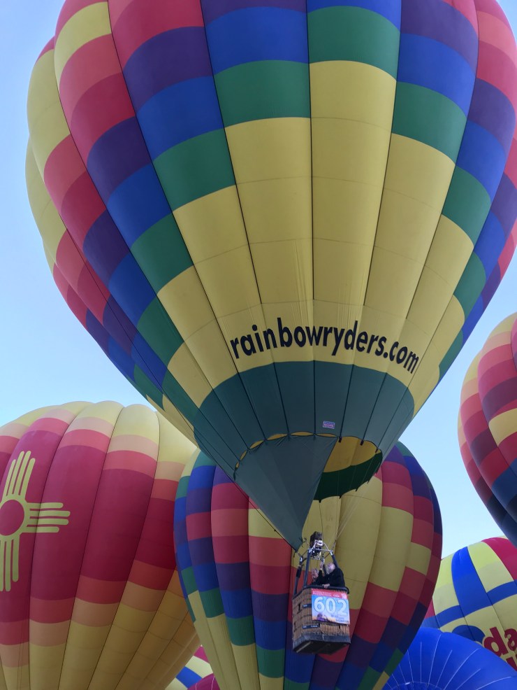 Then the first balloons of the Mass Ascension take off!