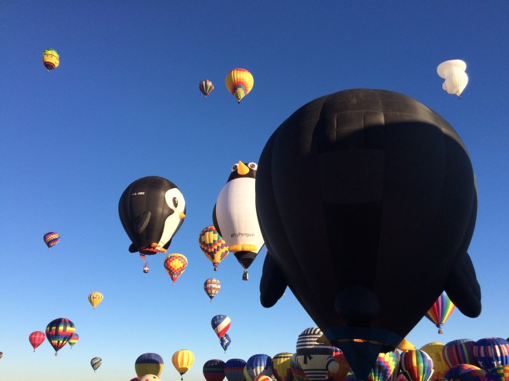 Penguin balloons in the Mass Ascension