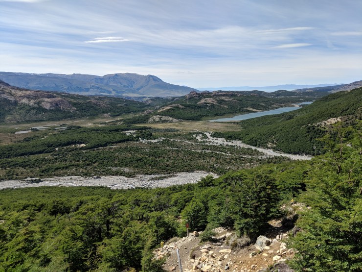 The view looking South while on the ascent to Laguna de Los Tres