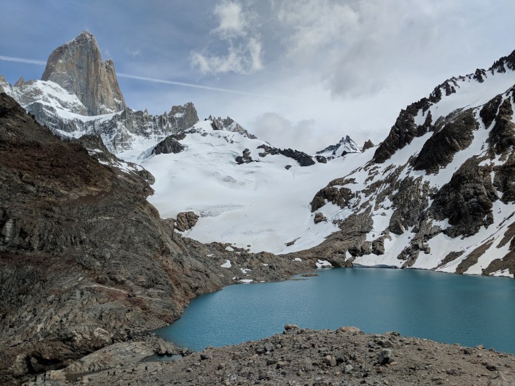 Another view of the Laguna de Los Tres and Mount Fitz Roy