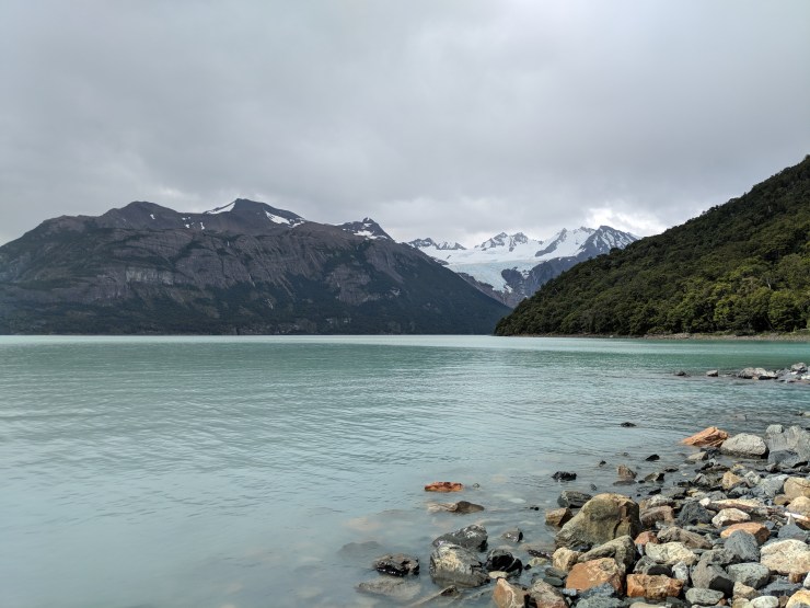 View of the Cerro Negro Glacier across the Seno Mayo