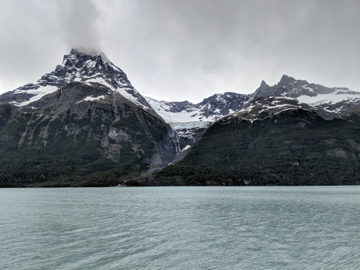 A hanging glacier on Cerro Mayo