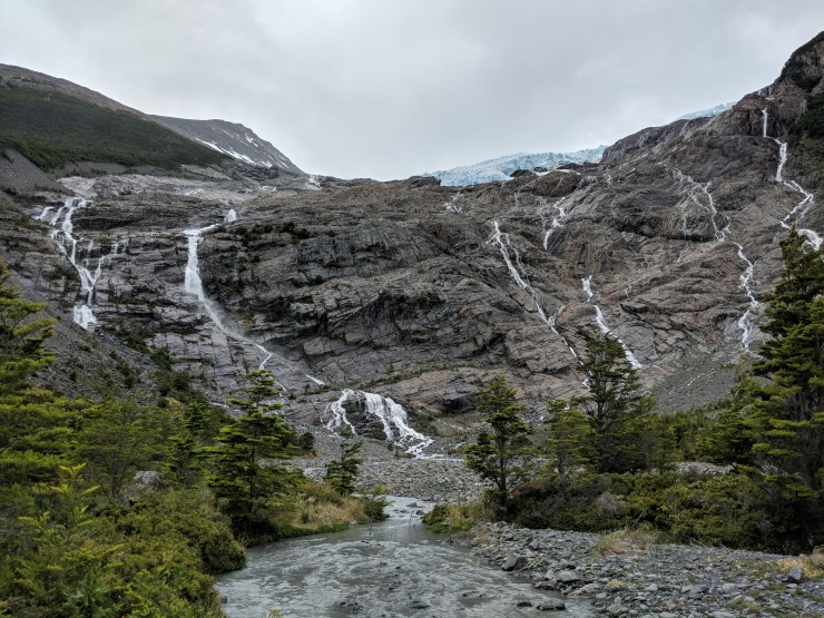 Our beautiful lunch spot with a view of the Cerro Negro Glacier