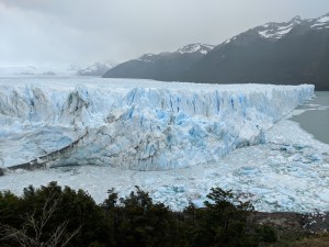 A view of the face of the Perito Moreno glacier that our boat went up to