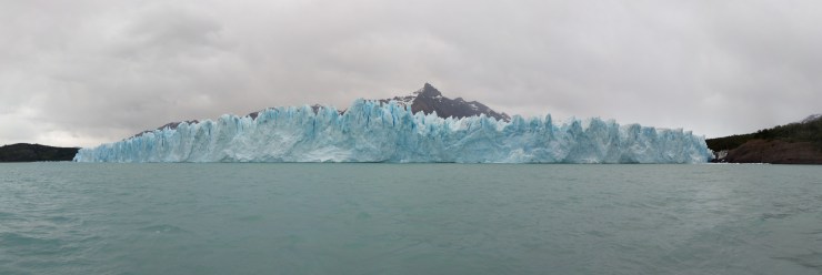 We then reached the face of the impressive Perito Moreno Glacier
