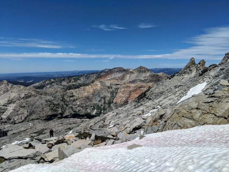 Desolation-wilderness-twin-lakes-climbing-down-from-mount-price