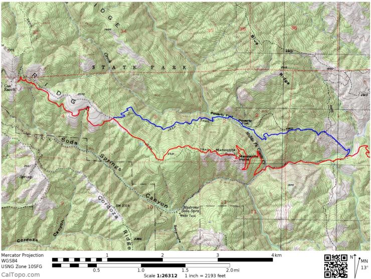 Henry-coe-mississippi-lake-west-hike-map