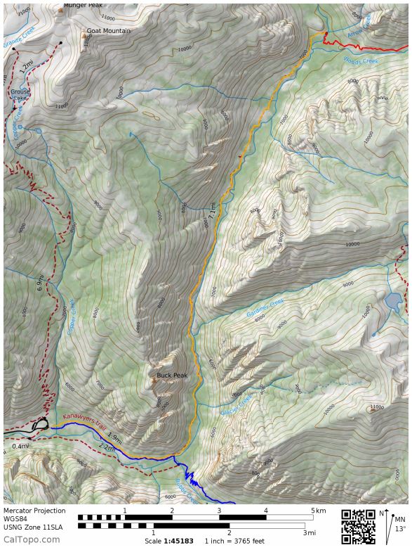 kings-canyon-rae-lakes-loop-Day-4-map