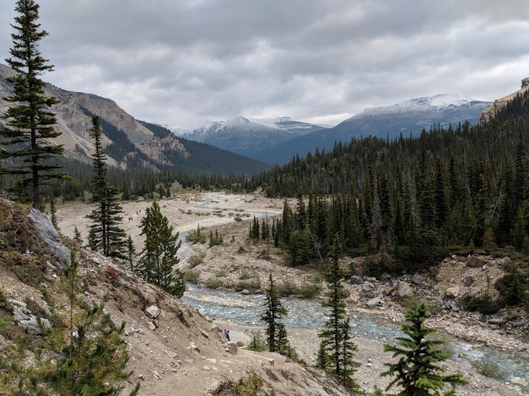banff-bow-glacier-falls-hike-looking-back-towards-bow-lake