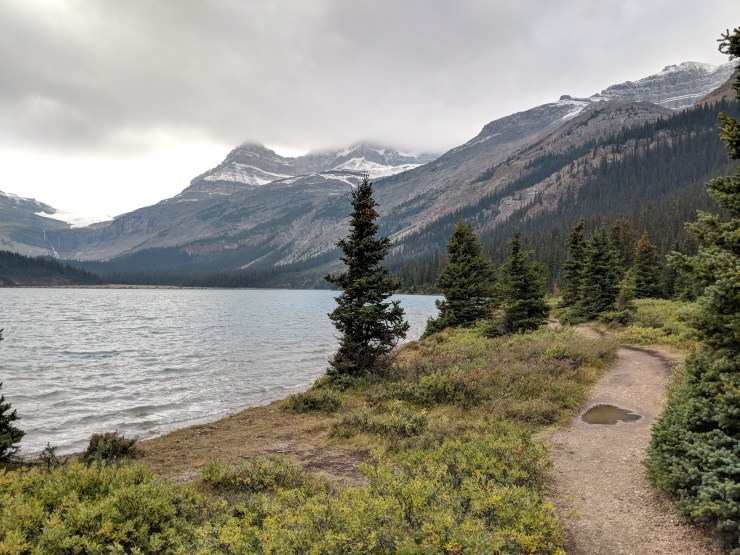 bow-lake-glacier-falls-trail
