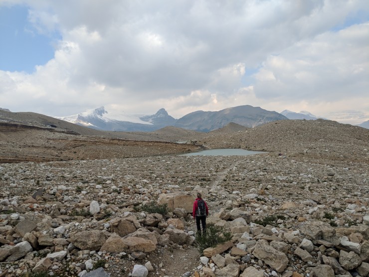 iceline-trail-hiking-towards-lake-beneath-vice-president