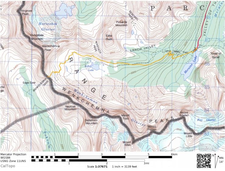 Overall-map-moraine-lake-eiffel-lake-wenkchemna-pass