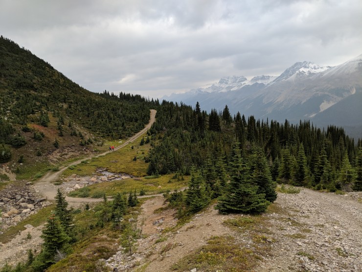 peyto-lake-bow-summit-lookout-looking-back-down-climb