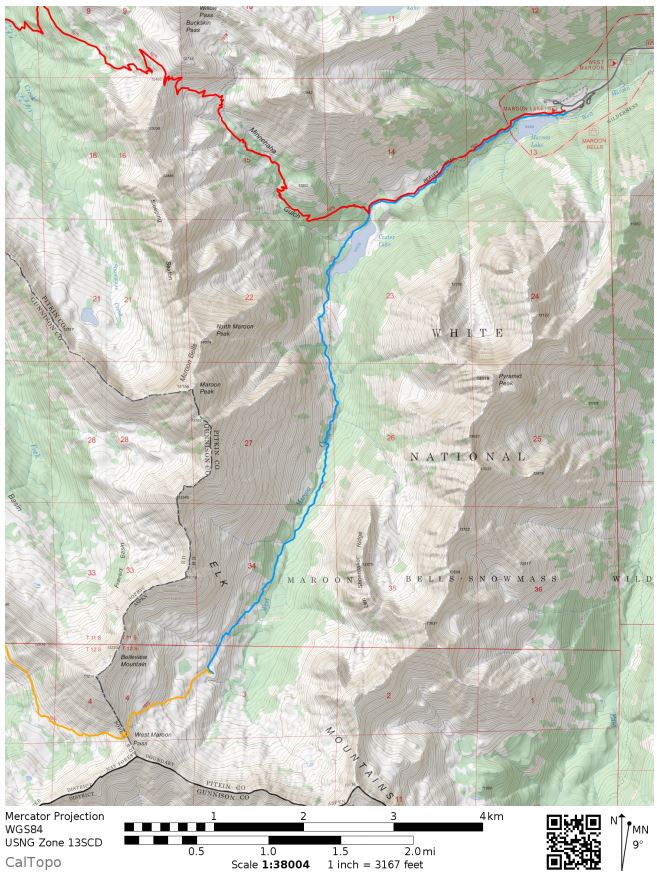 maroon-bells-four-pass-loop-map-day-1