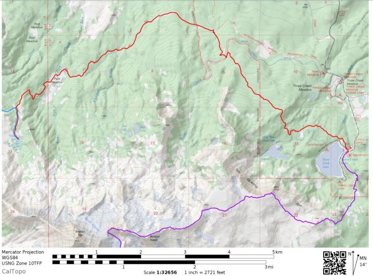 three-sisters-wilderness-broken-top-loop-map-Day-1