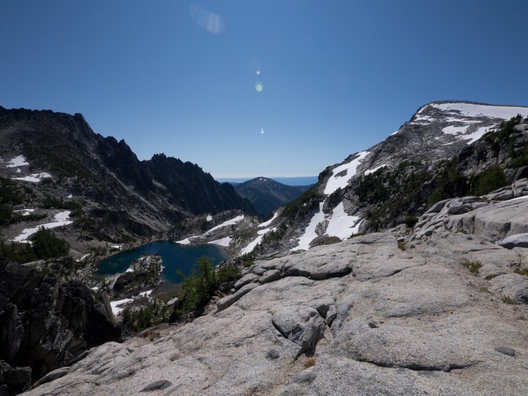 Looking down towards Crystal Lake
