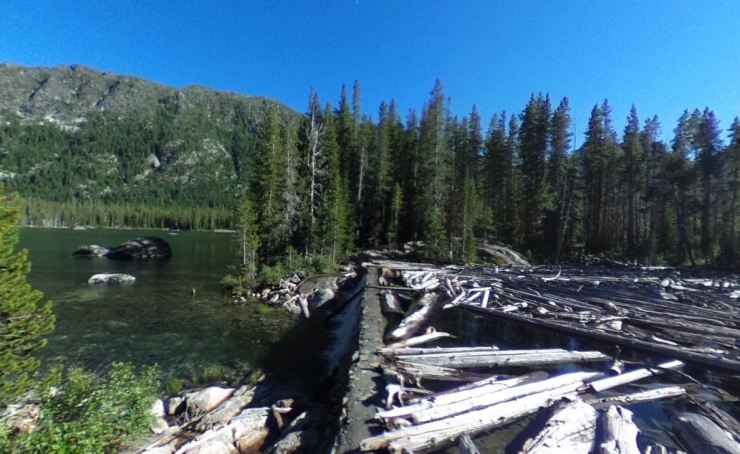 Snow-lakes-dam-log-jam