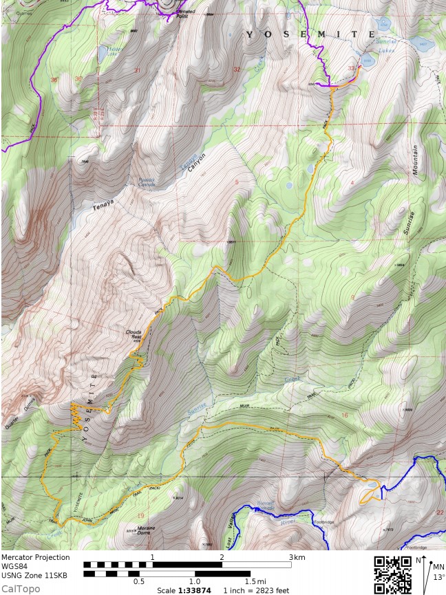 Yosemite-valley-loop-map-day-3
