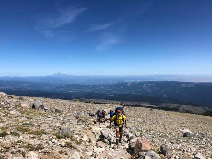 cloud-cap-to-gnarl-ridge---adams-and-rainier-in-distance-day-4_48563130132_o